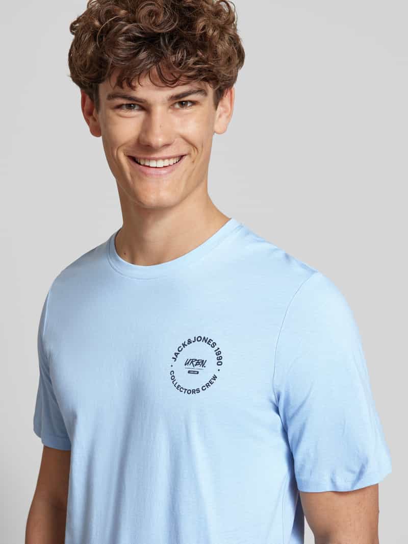 jack & jones T-shirt met labelprint model 'SIMON'