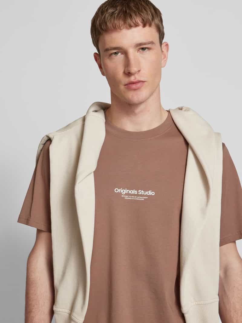 jack & jones T-shirt met labelprint model 'VESTERBRO'