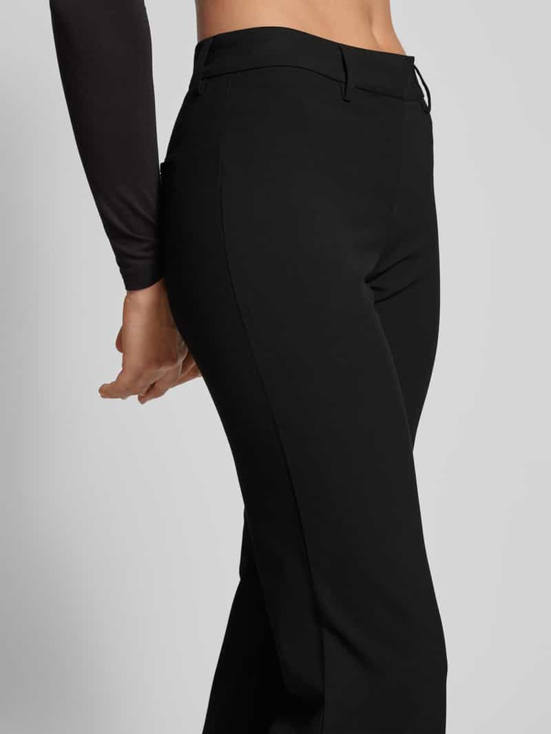 Weekday Bootcut stoffen broek met paspelzak aan de achterkant model 'Kate'