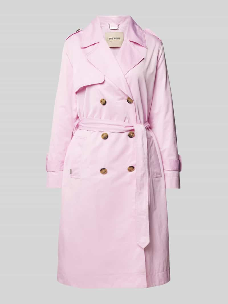 MOS MOSH Trenchcoat met strikceintuur, model 'FARAH'