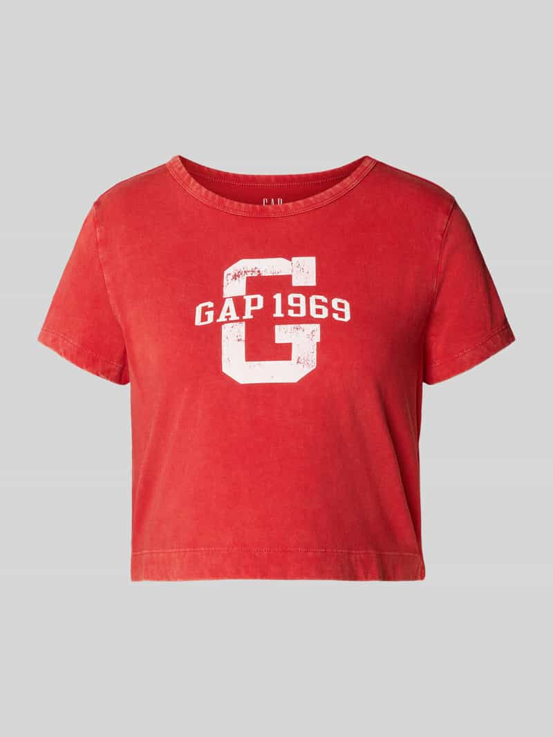 GAP Kort T-shirt met labelprint