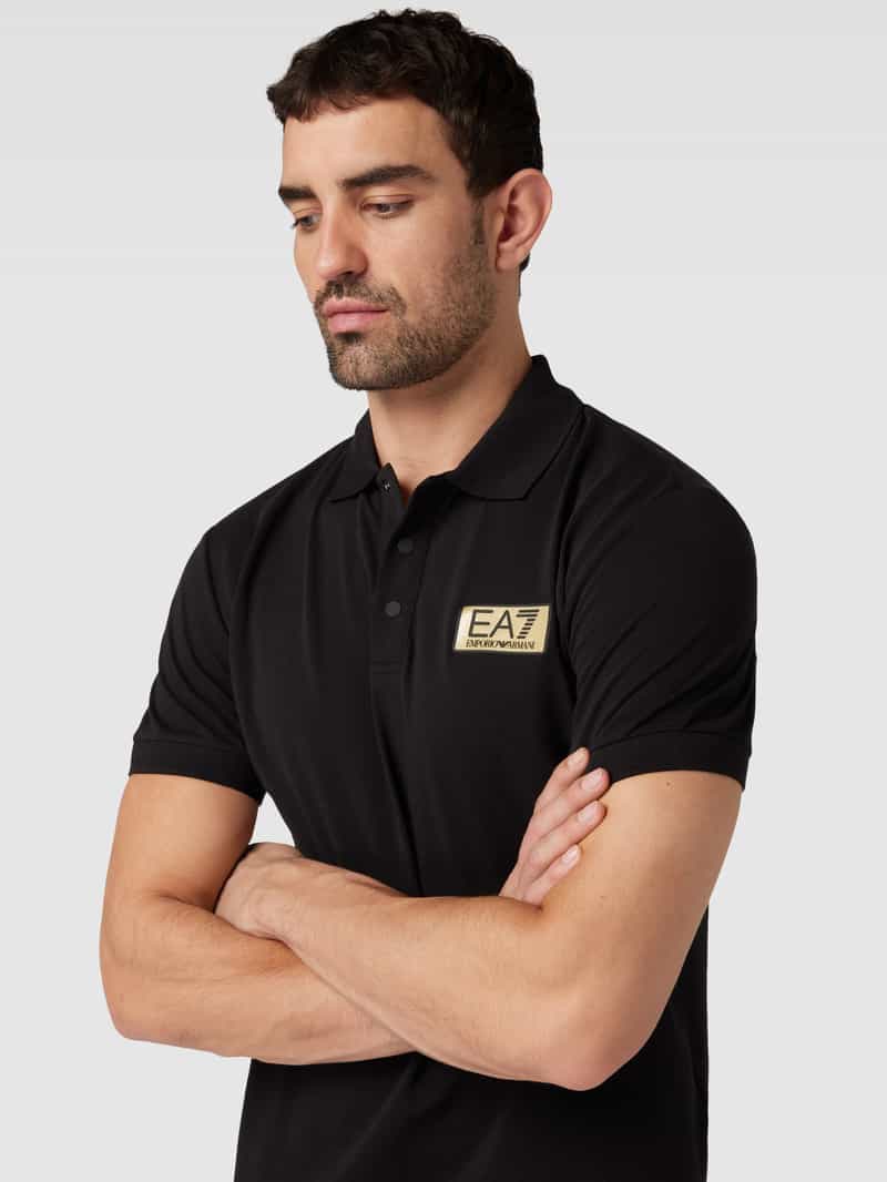 EA7 Emporio Armani Poloshirt met labelpatch
