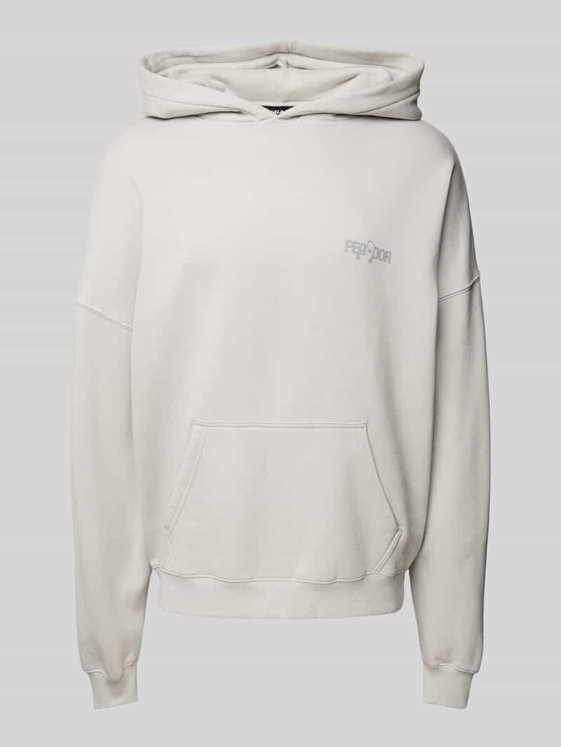 Pegador Hoodie met labelprint model 'MINER'