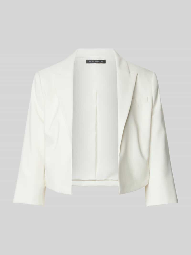 Betty Barclay Korte blazer met paspelzak op de borst