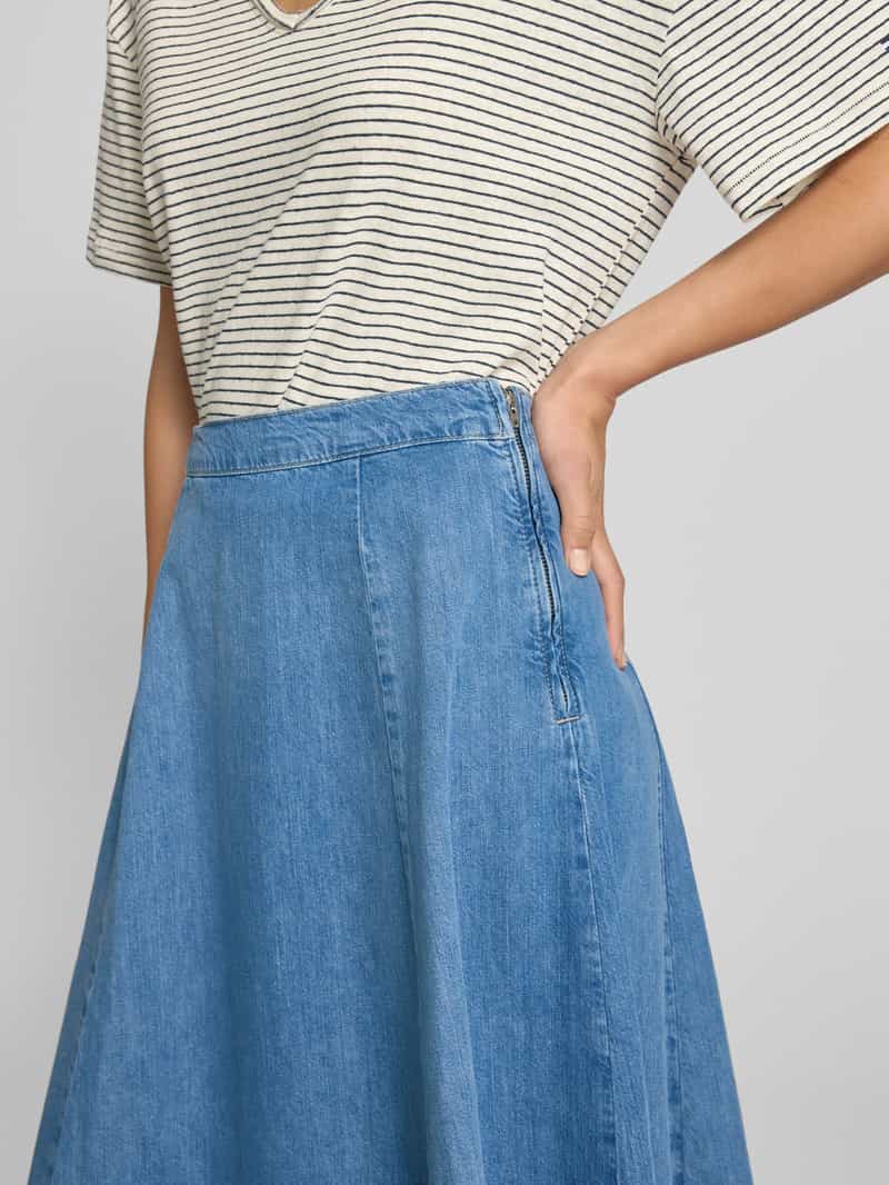 Tommy Hilfiger Jeansrok in A-lijn van puur katoen