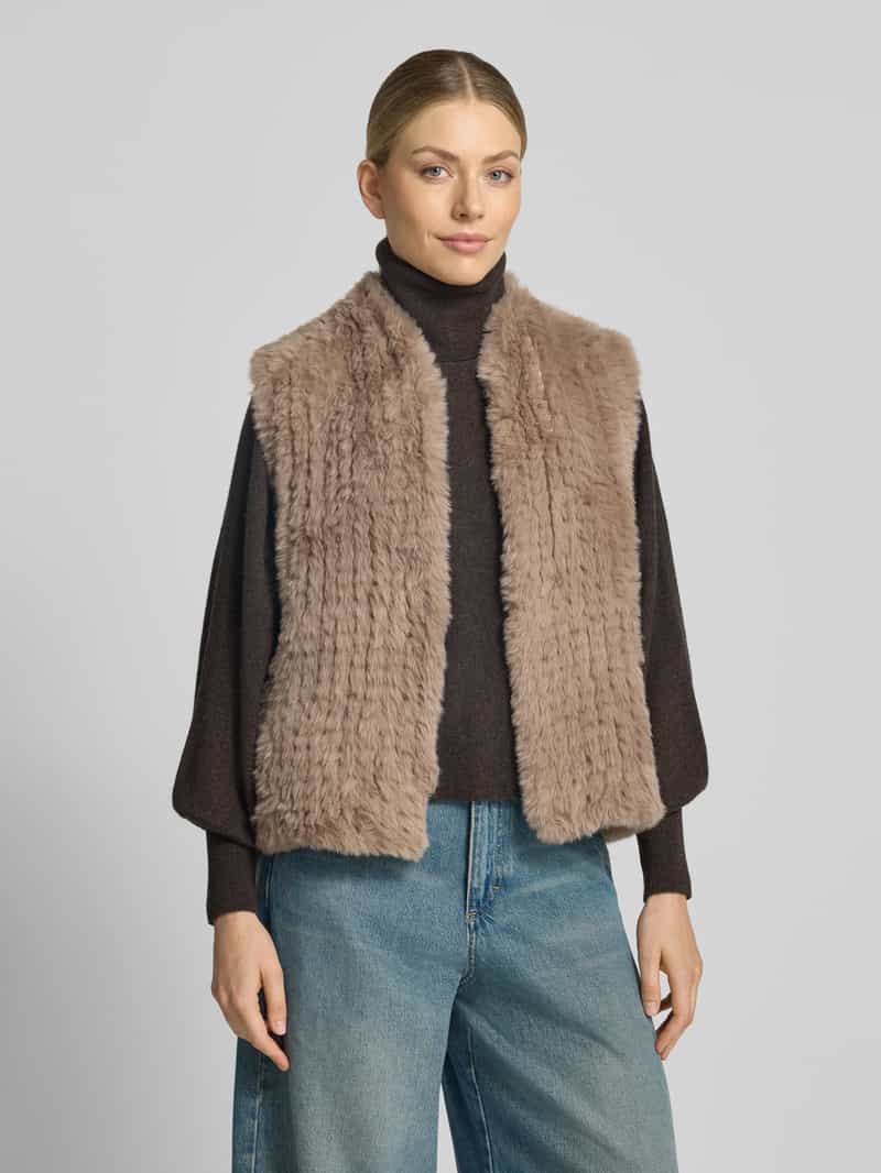 comma Regular fit bodywarmer van imitatiebont