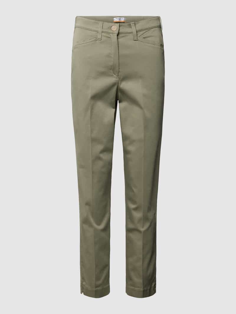 Raphaela By Brax Super slim fit broek met knoop- en ritssluiting