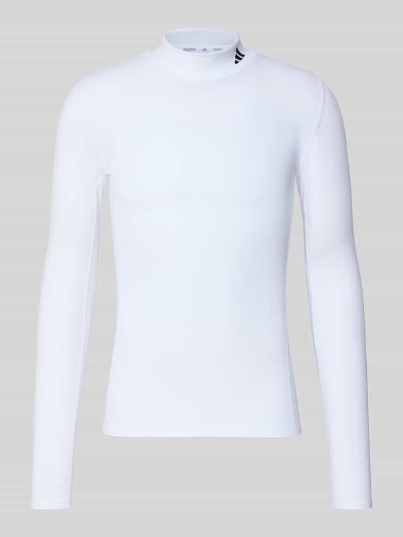 Slim fit sportshirt met lange mouwen met logoprint
