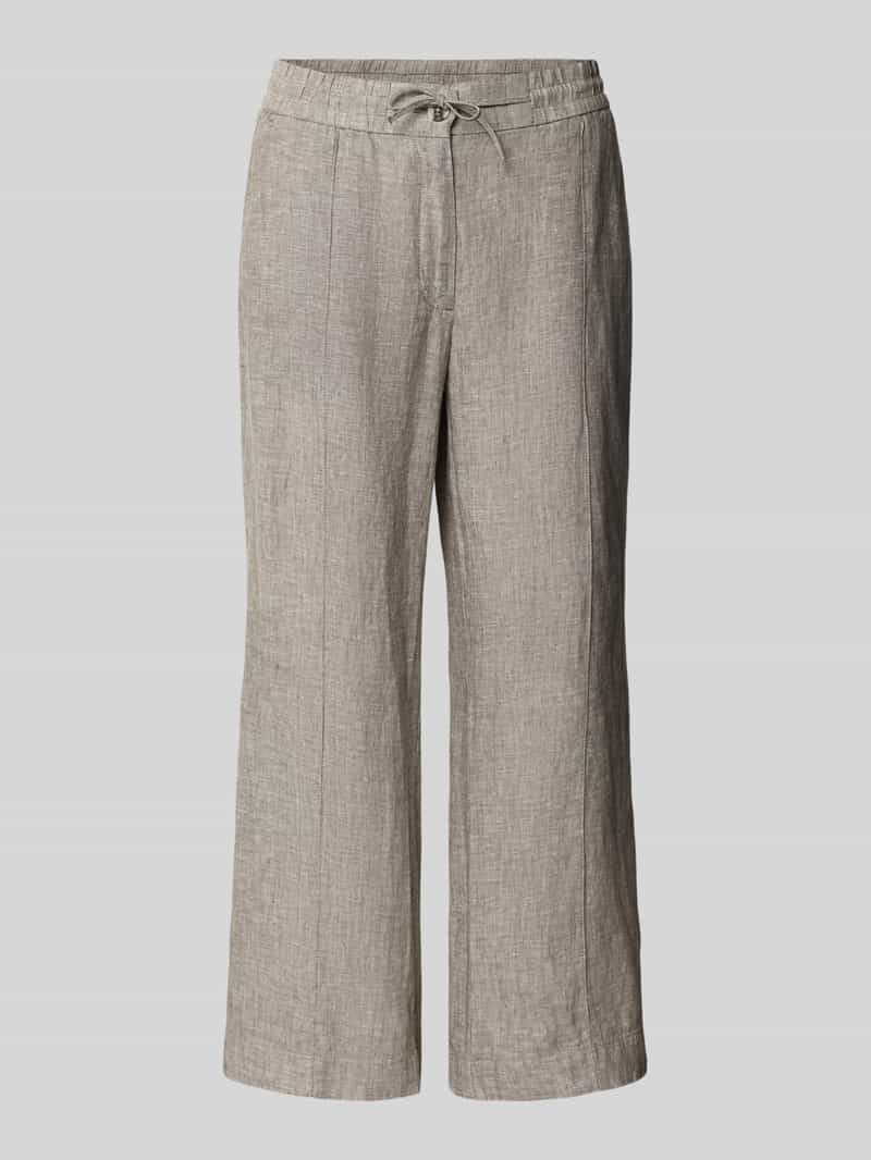 Opus Stoffen broek met verkorte pasvorm model 'Maikito'