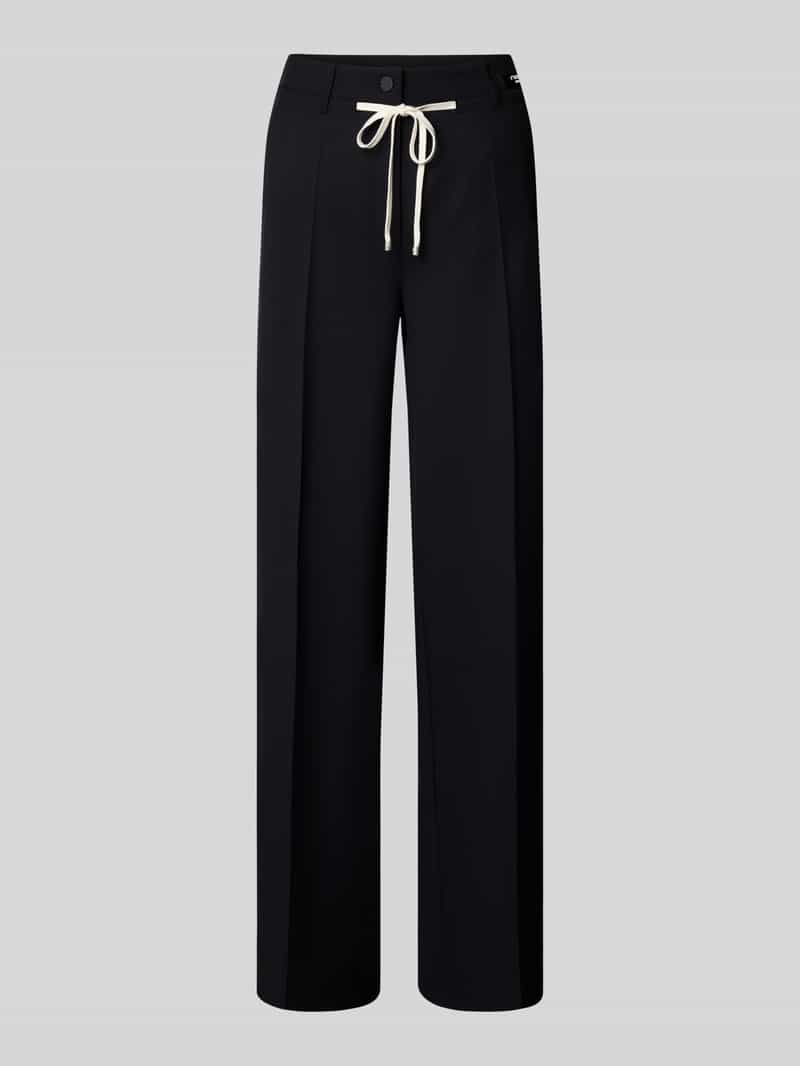 CAMBIO Straight leg stoffen broek met persplooien model 'ADRIENNE'