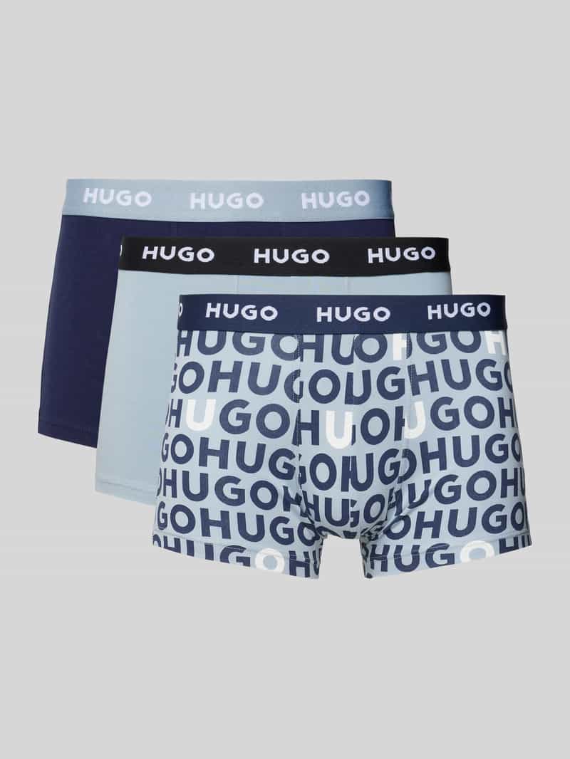 HUGO Boxershort met elastische band in een set van 3 stuks