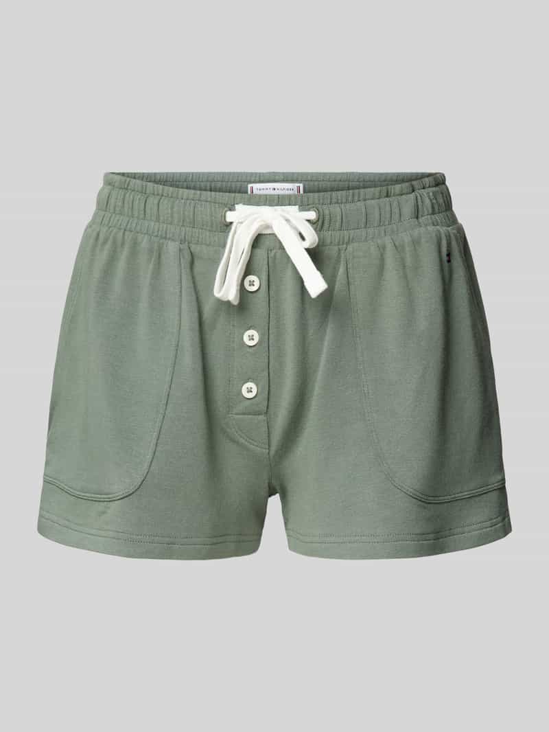 Tommy Hilfiger Korte regular fit pyjamabroek met gulp