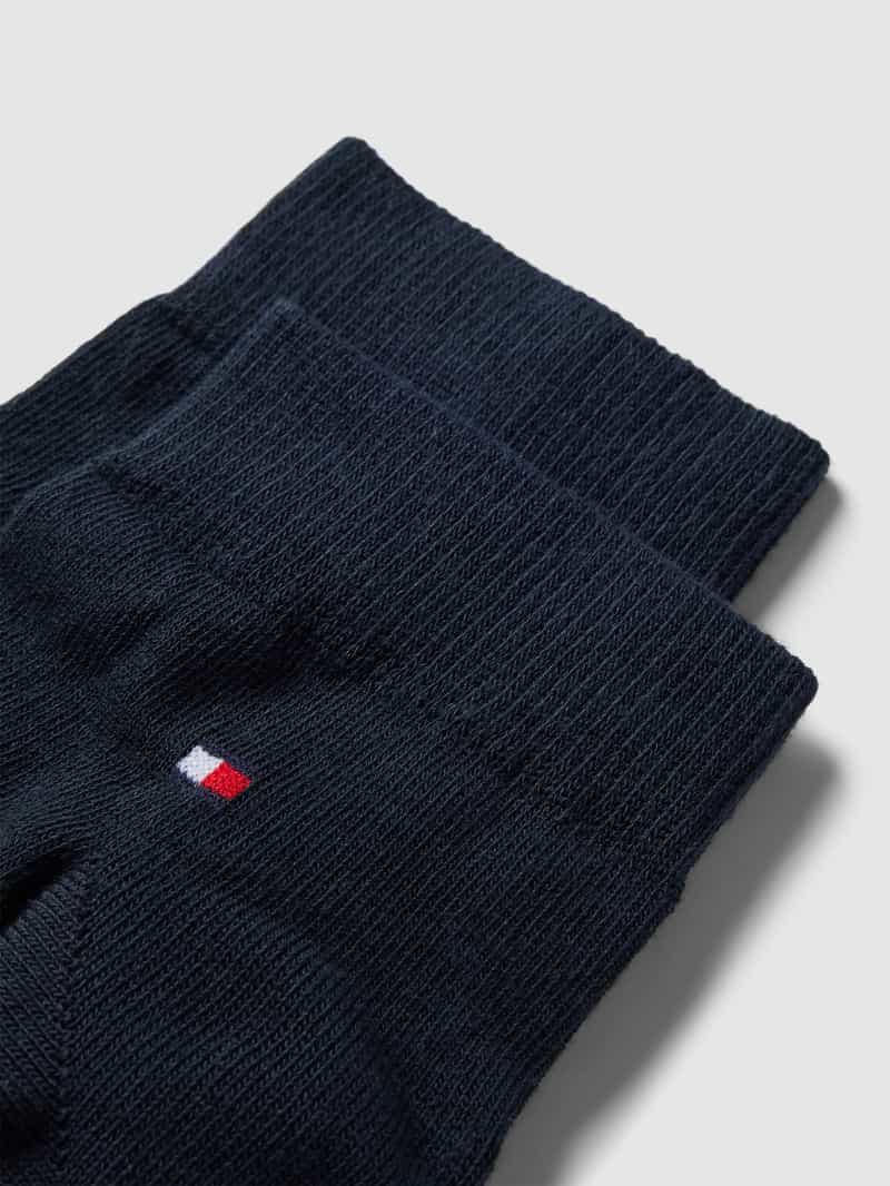 Tommy Hilfiger Sneakersokken van katoenmix in een set van 2 paar model '2ER QUARTER'