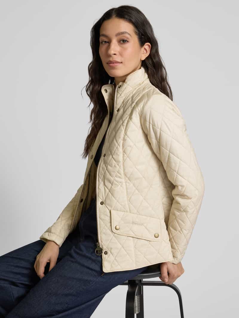 Barbour Gewatteerd jack met opstaande kraag model 'Flyweight Cavalry'