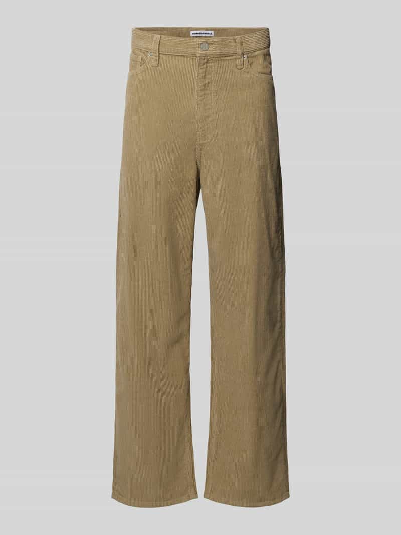 ARMEDANGELS Wide leg corduroy broek van katoenmix model 'JAAMEO'
