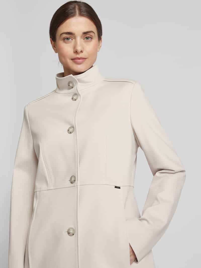 CINQUE Lange jas met opstaande kraag model 'MERA'