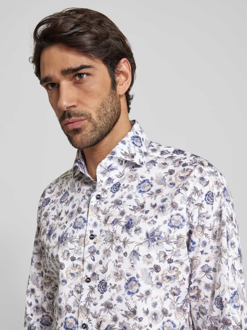 Eterna Modern fit zakelijk overhemd met haaikraag