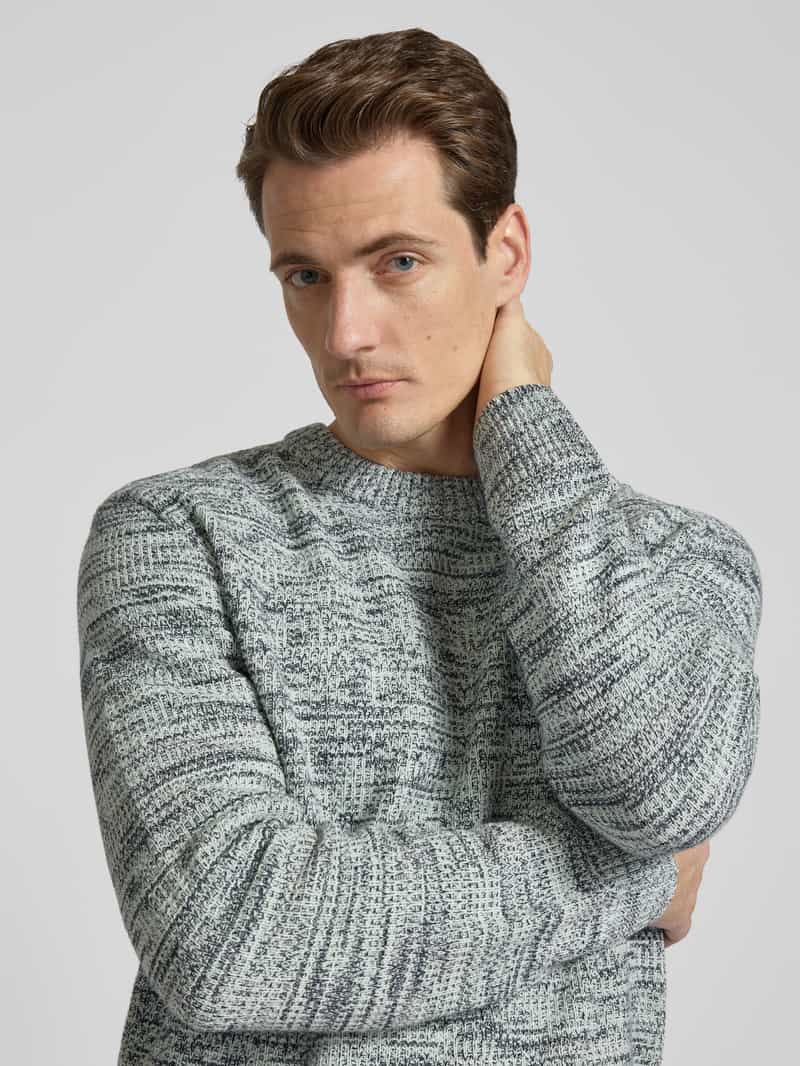Tom Tailor Denim Regular fit gebreide pullover van zuiver katoen
