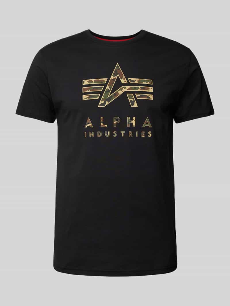 alpha industries T-shirt met labelprint