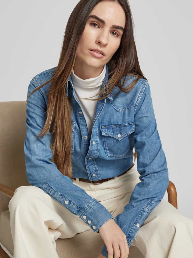 Polo Ralph Lauren Overhemdblouse met drukknoopsluiting