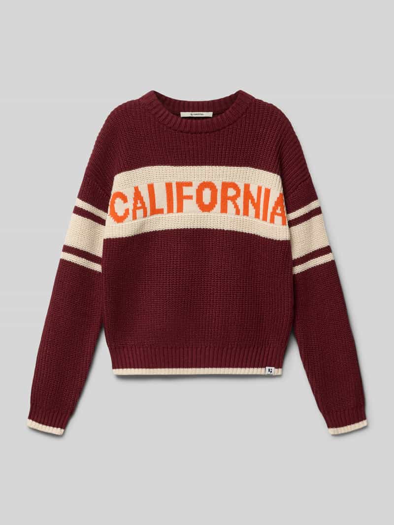 Garcia Gebreide pullover met labeldetail