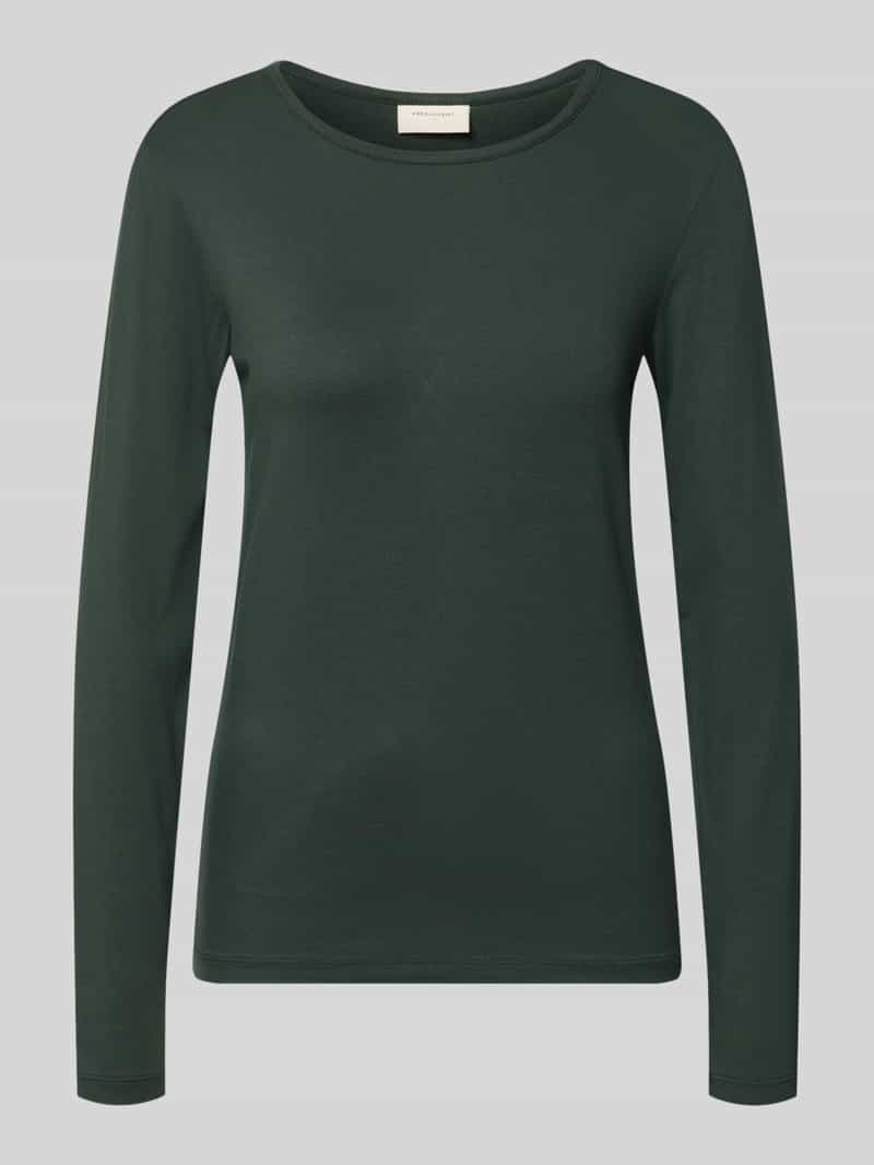 Shirt met lange mouwen van mix van viscose en elastaan model 'Liana'