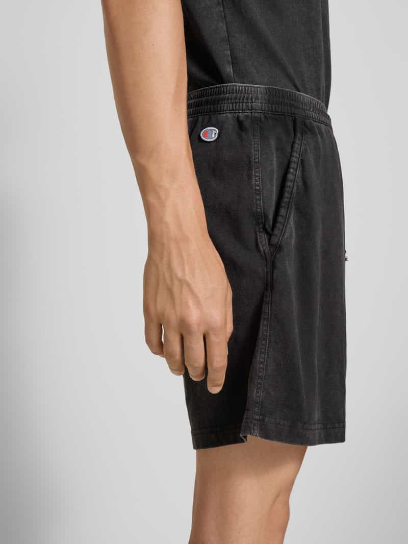 Champion Korte regular fit broek met labelstitching