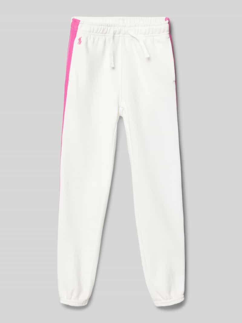 Polo Ralph Lauren Kids Regular fit sweatpants met labelstitching