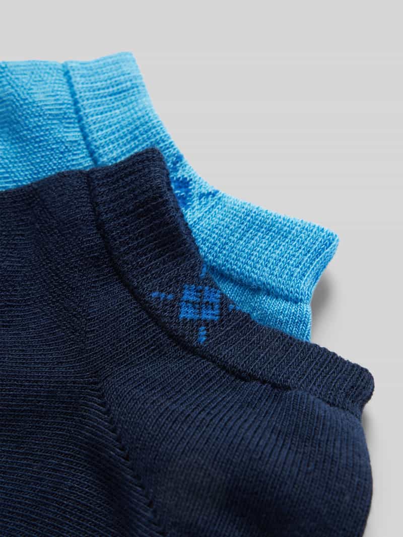 Burlington Sneakersokken met logo- en labelprint in een set van 2 paar