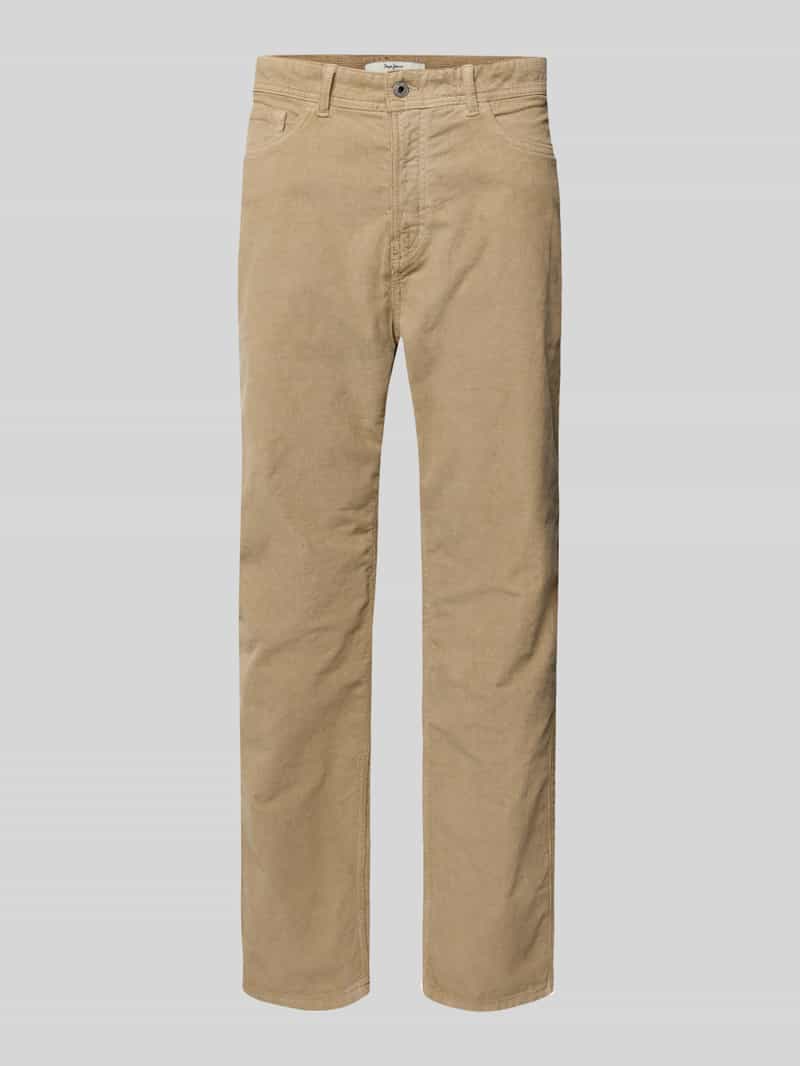 Pepe Jeans Slim fit corduroy broek van katoenmix