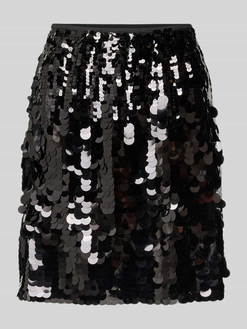 Ichi Knielange rok met pailletten model 'PELEOA'