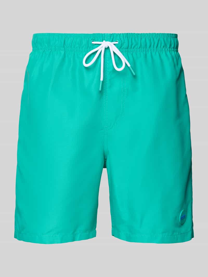 Shiwi Regular fit zwembroek met labelpatch model 'Mike'