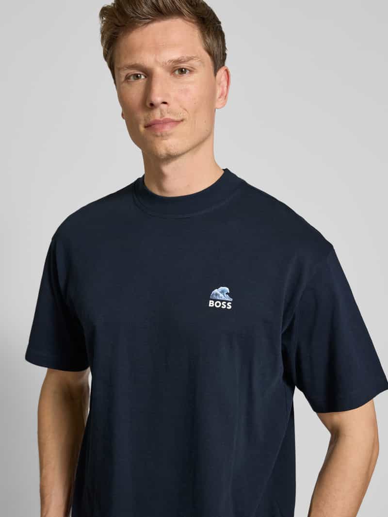 Boss Orange Oversized T-shirt met motiefprint model 'numbers'