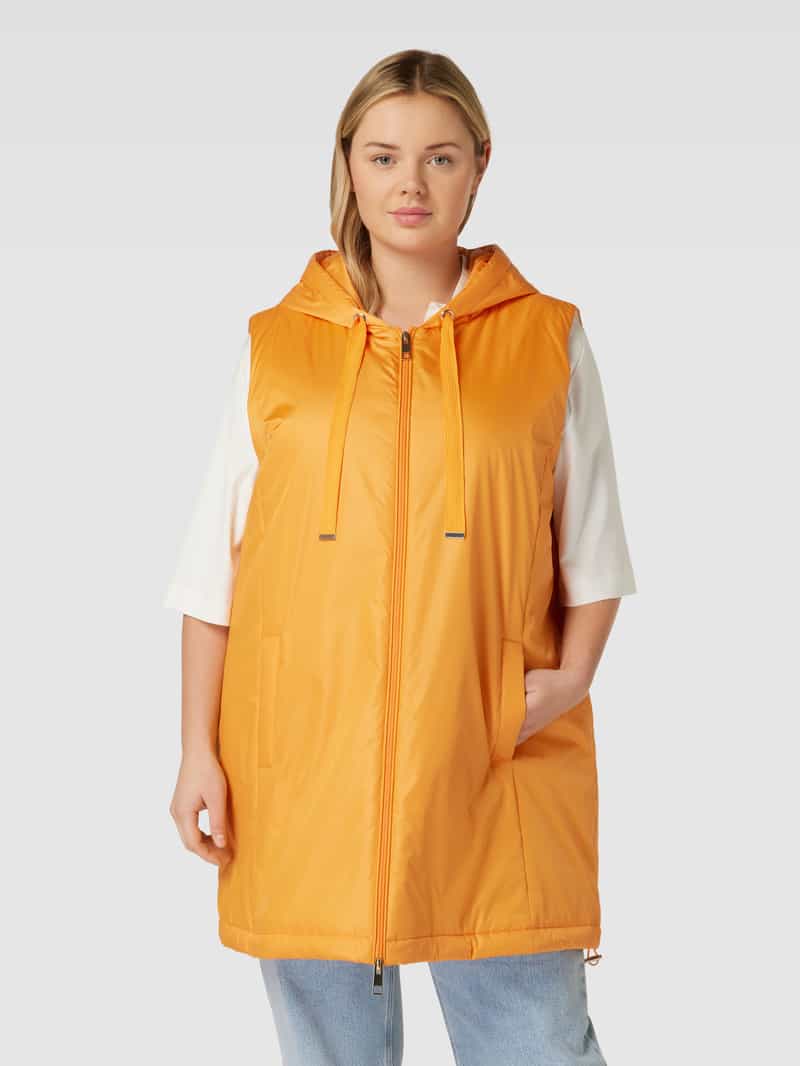 PLUS SIZE gilet met tweewegsritssluiting, model 'PAGODA' Marina Rinaldi