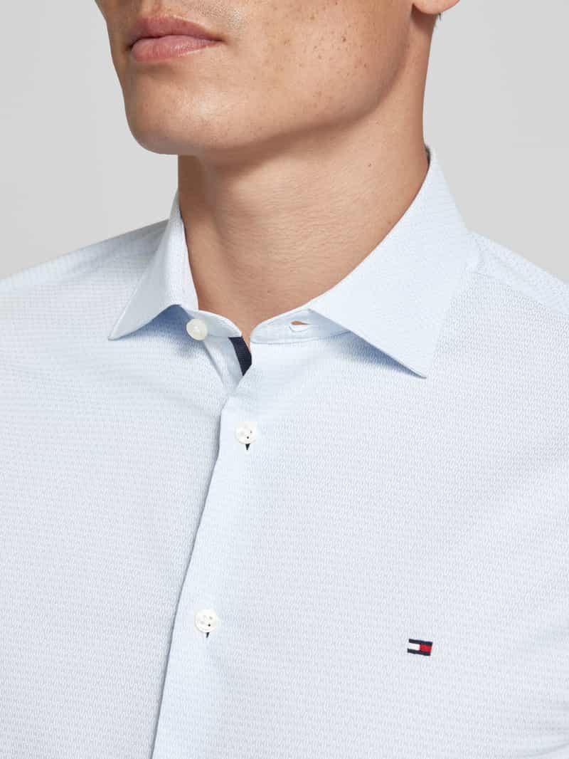 Tommy Hilfiger Tailored Slim fit zakelijk overhemd met kentkraag model 'Parker'
