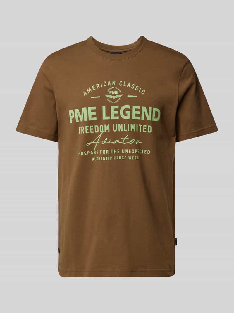 PME Legend T-shirt met labelprint