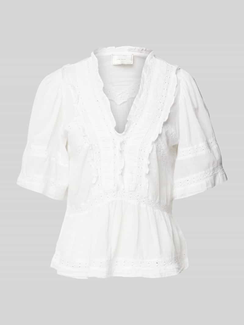 NEO NOIR Regular fit blousetop met gehaakt kant model 'Evienne S Voile'
