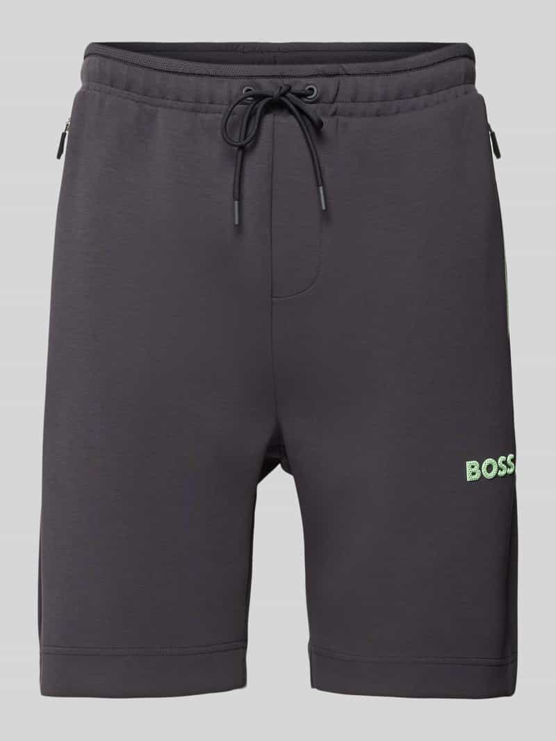 BOSS Green Korte broek met labelapplicatie model 'Headlo'