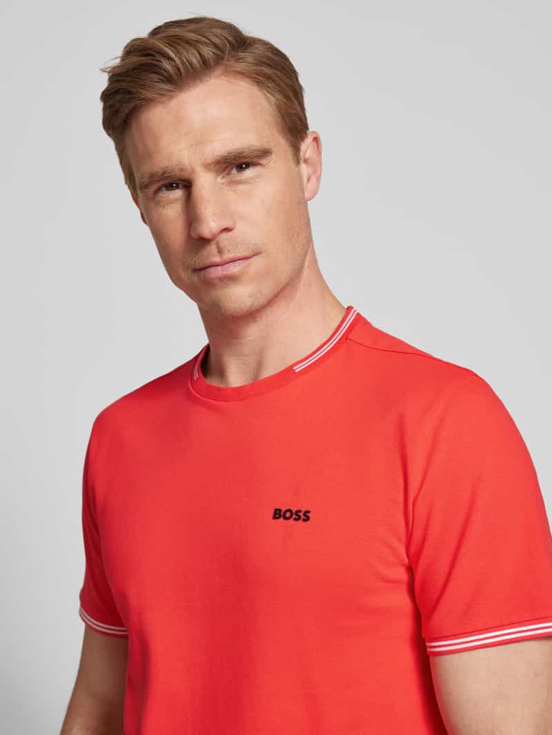 BOSS Green T-shirt met labelprint model 'Taul'