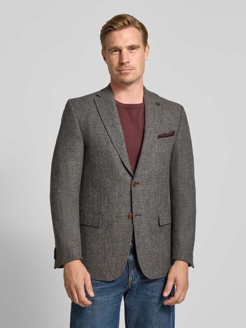 carl gross Slim fit colbert met viscose model 'Theo'