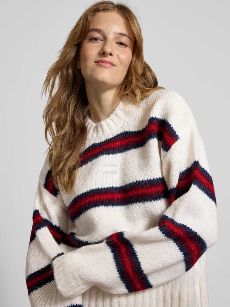 Tommy Jeans Regular fit gebreide pullover met alpaca