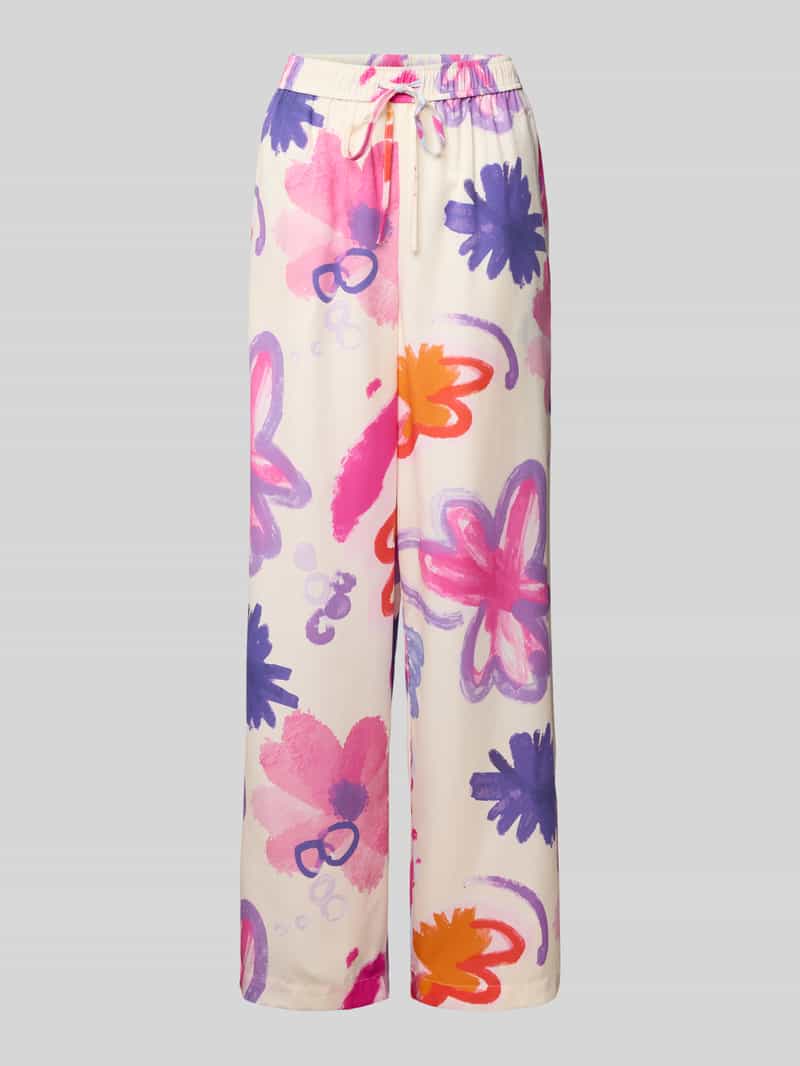 OH APRIL Loose fit stoffen broek met elastische band model 'Antonia'