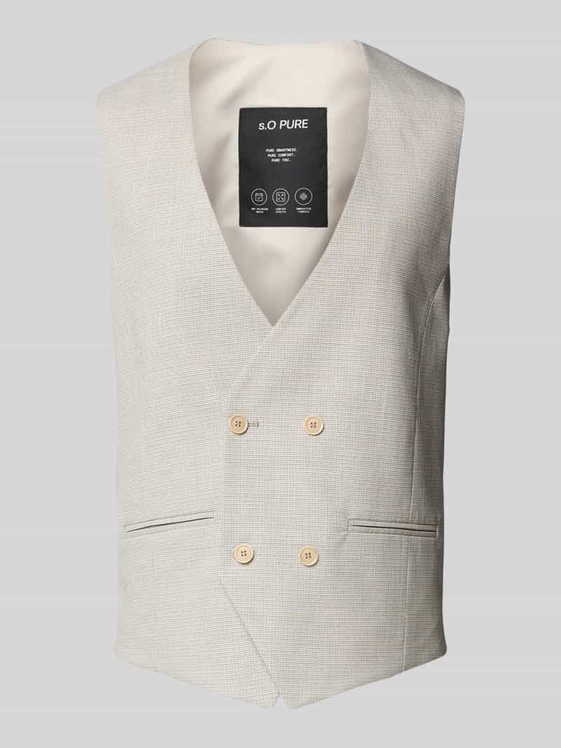 s.Oliver BLACK LABEL Regular fit gilet met fijn geweven structuurmotief