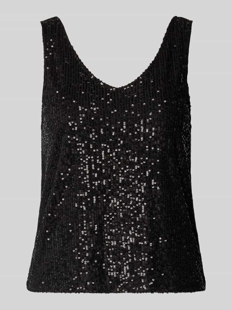 Only Regular fit top met pailletten model 'ANA'