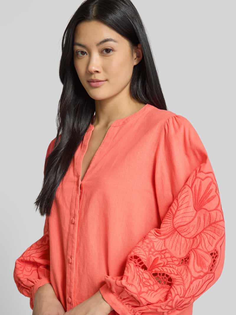 seidensticker Regular fit blouse met broderie anglaise