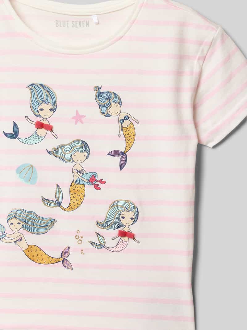 BLUE SEVEN T-shirt met motiefprint