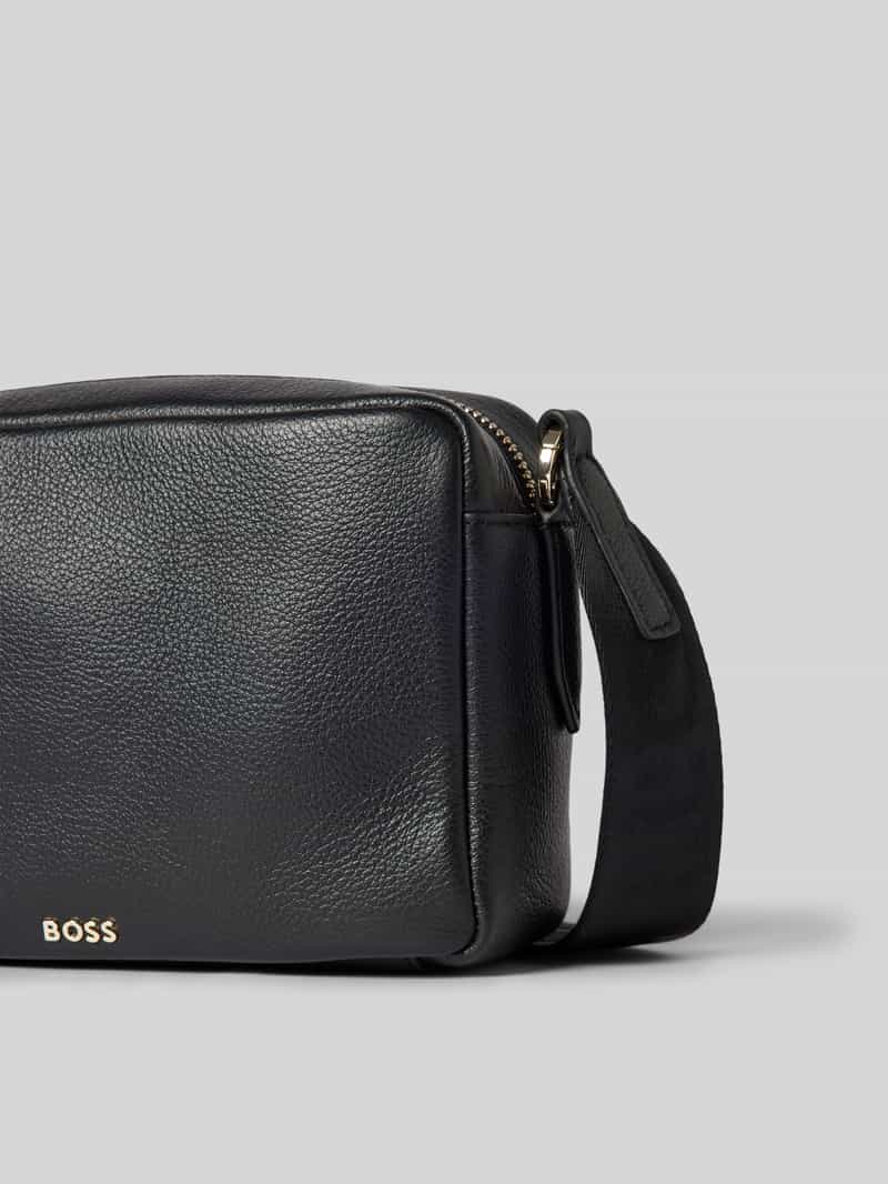 Boss Schoudertas van rundleer model 'ICON'