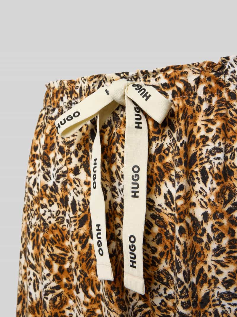 HUGO Wide leg pyjamabroek van modalmix