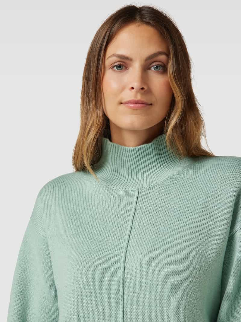 Opus Gebreide pullover met opstaande kraag model 'Pupali'