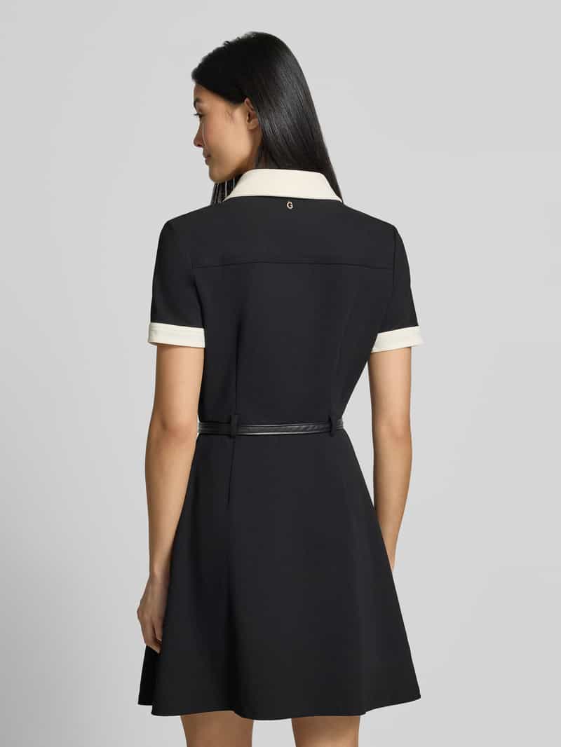 Guess Mini-jurk met polokraag model 'Claudie' zwart, foto 2